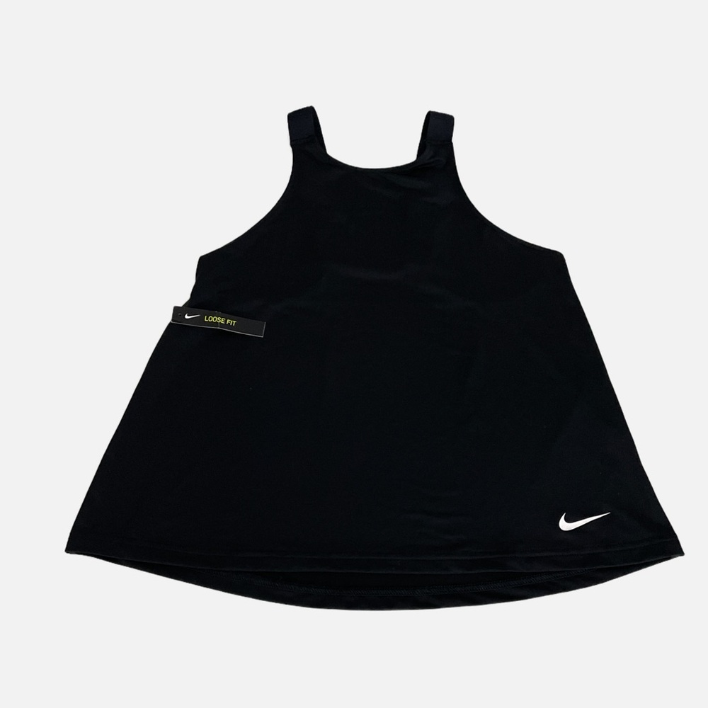 Nike DRI-FIT Loose Fit Tank Top Small Black NWT